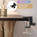 BROLAVIYA® Large Desk Base Clamp Mount for Microphone Boom Scissor Arm, Table C Clip for Articulating Arm Stand Or Mic Stand Fits Up to 2.36 Inch 6 CM Thickness