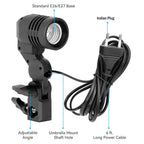 BROLAVIYA® E27 Single Head Bulb Holder Socket Flash Umbrella Bracket Photo Lighting Bulb Holder For Photography Studio Accessories