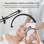 BROLAVIYA® 16 inch Half Moon Tabletop Lamp Light with 3 Axis Swing Metal Arm Stand, 3 Ligh - Image 5