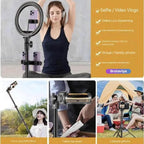 BROLAVIYA® Multi-Function Mobile Phone Live Broadcast Tripod Stand Dual use Tripod and Sel - Image 4