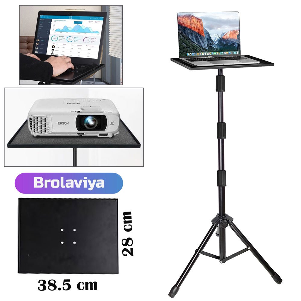 BROLAVIYA® Projector Tripod Stand, Laptop Stand, Adjustable Height, Perfect for Multi-Purp - Image 5