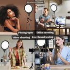 BROLAVIYA® Overhead Video Floor Stand with Slab Key Full Screen Fill 10 Inch LED light, Me - Image 3