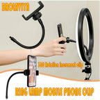 BROLAVIYA® 2 Pcs Flexible Hose Mobile Phone Gooseneck Clip with 1/4 Male Thread For LED Ri - Image 5