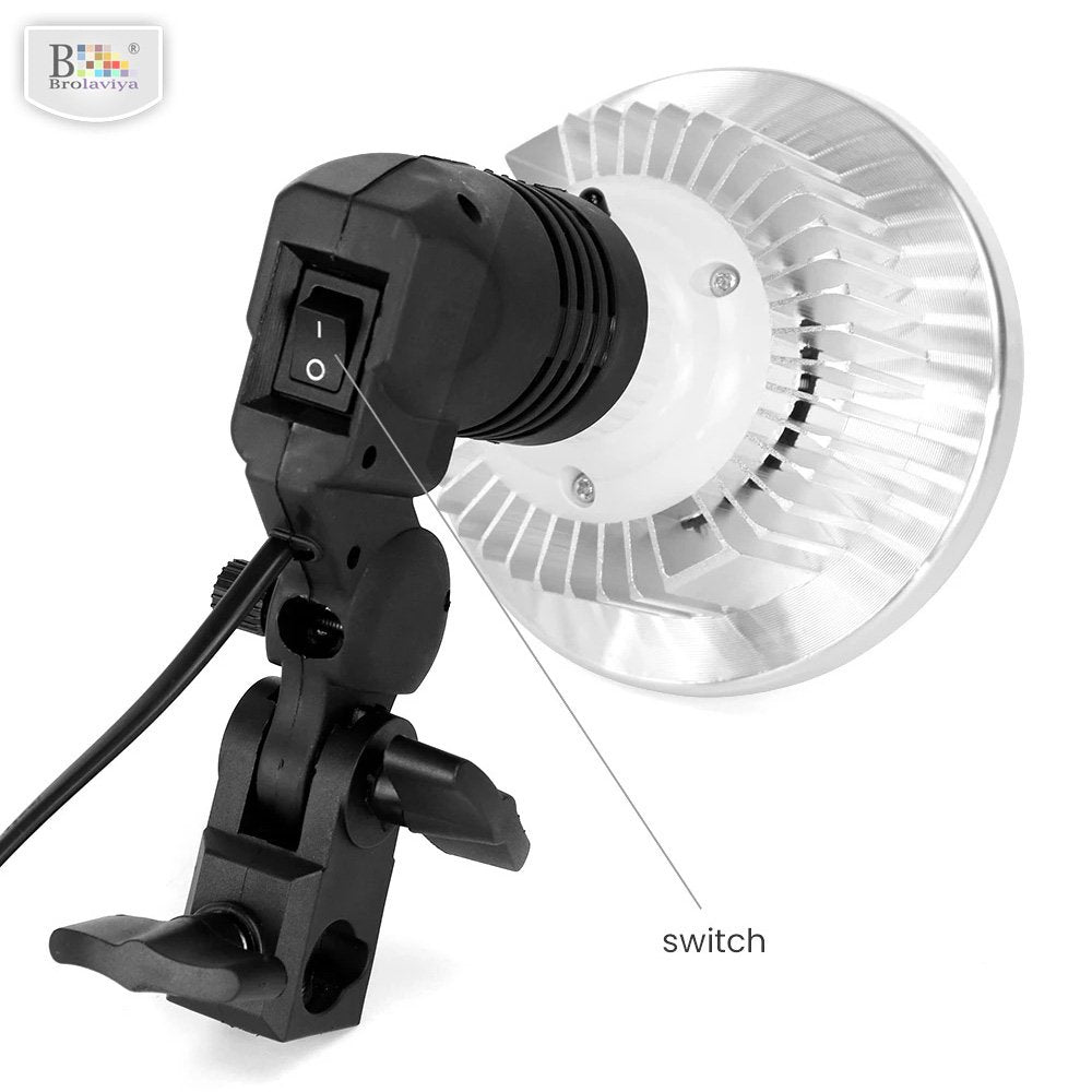 BROLAVIYA® 60W LED Photography Light Bulb with E27 Mount, Remote Control, Bi-Color 3000K-6 - Image 2