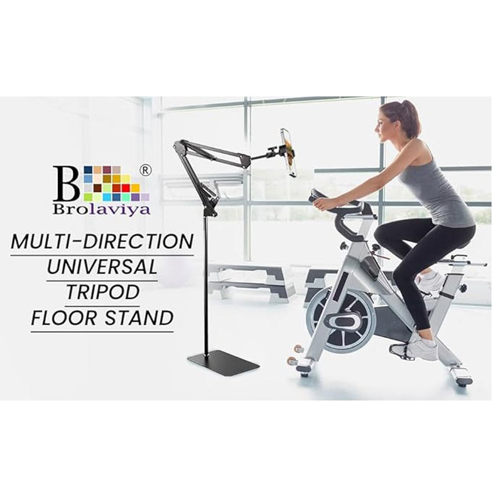 BROLAVIYA® Long Arm Tripod Floor Mobile Stand for 4'-7' inch, for Mobile Cell Phones, for  - Image 5