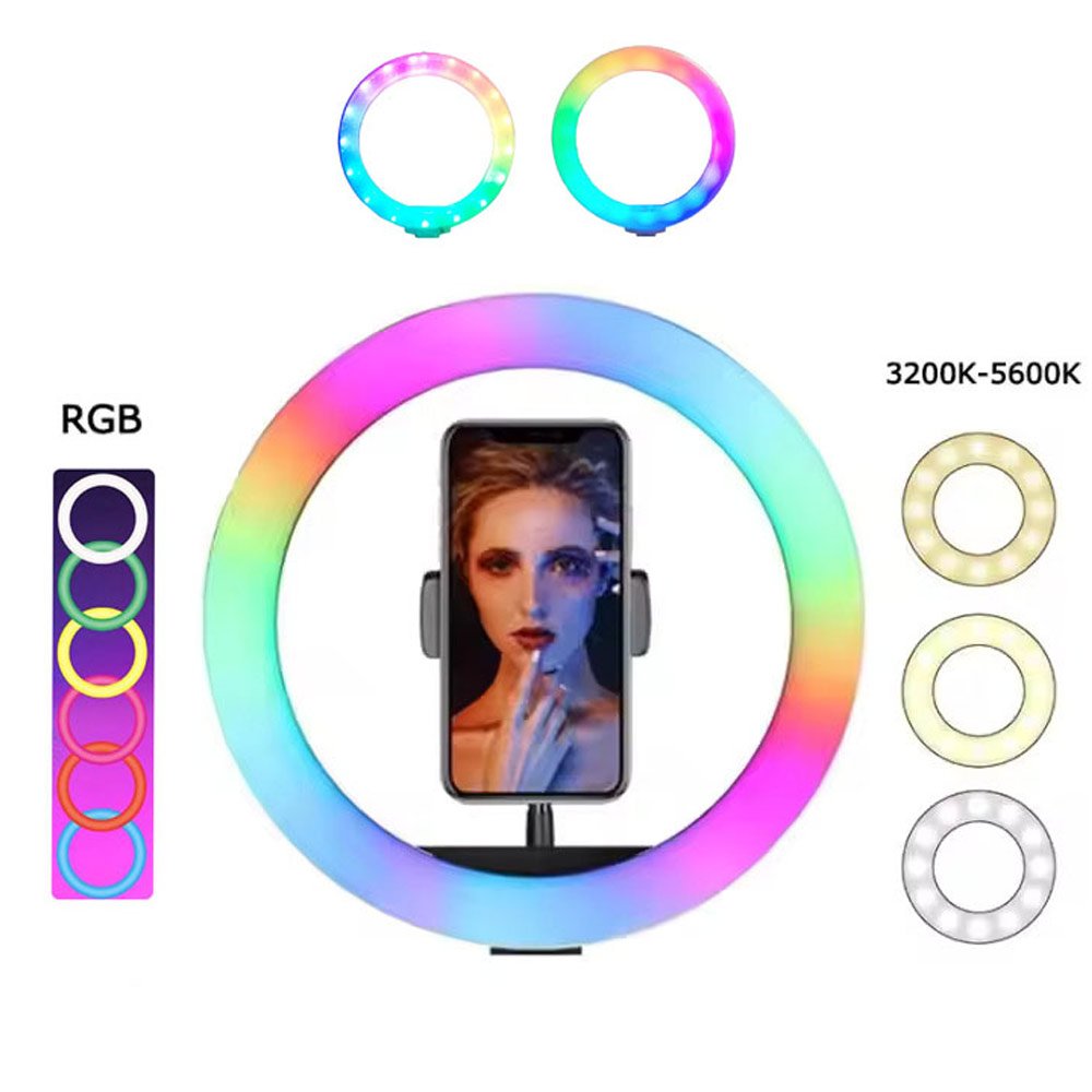 (Renewed) BROLAVIYA® Crystal 3D LED 10 Inch RGB Ring Light with Flexible Wire, 360 Knob an - Image 3