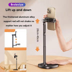 BROLAVIYA® Overhead Extendable Selfie Desktop Stand with Phone Holder, 360° Rotation, for  - Image 6