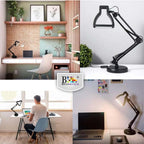 BROLAVIYA® Heavy Base Tabletop LED Desk Lamp Light with Metal Arm Table Lamp Stand, 3 Ligh - Image 3