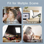 BROLAVIYA® Overhead Video Mobile Stand with 11 Inch Video LED Light 2700 to 5500k, Metal A - Image 5