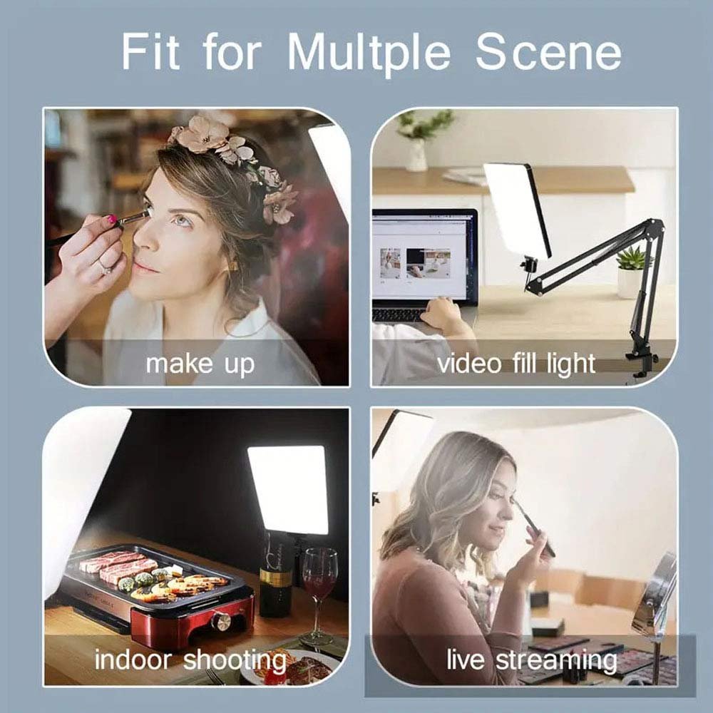 BROLAVIYA® Overhead Video Mobile Stand with 11 Inch Video LED Light 2700 to 5500k, Metal A - Image 5