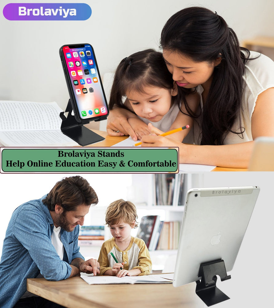 BROLAVIYA® Metal Body Mobile Stand, Cradle, Holder, Stand For Office Desk, Fits for Smartp - Image 6