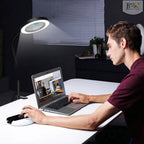 BROLAVIYA® Overhead 5X Magnifying Glass with LED Light and Stand, 3 Color Modes Dimmable,  - Image 6