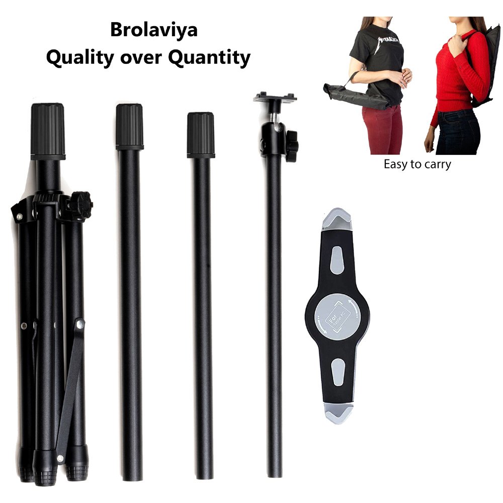 (Renewed) BROLAVIYA® Tripod Stand For All Tablet 9.5-14.5 Diagonal Inches - Image 9