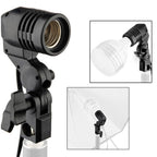 BROLAVIYA® E27 Single Head Bulb Holder Socket Flash Umbrella Bracket Photo Lighting Bulb Holder For Photography Studio Accessories