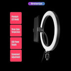(Renewed) BROLAVIYA® 10 Inch LED Ring Light, 3 Level Brightness Dimmable with Flexible Wir - Image 6