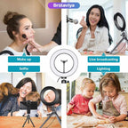 (Renewed) BROLAVIYA® 6 Inch LED Ring Light, 3 Level Brightness Dimmable with Flexible Wire - Image 7