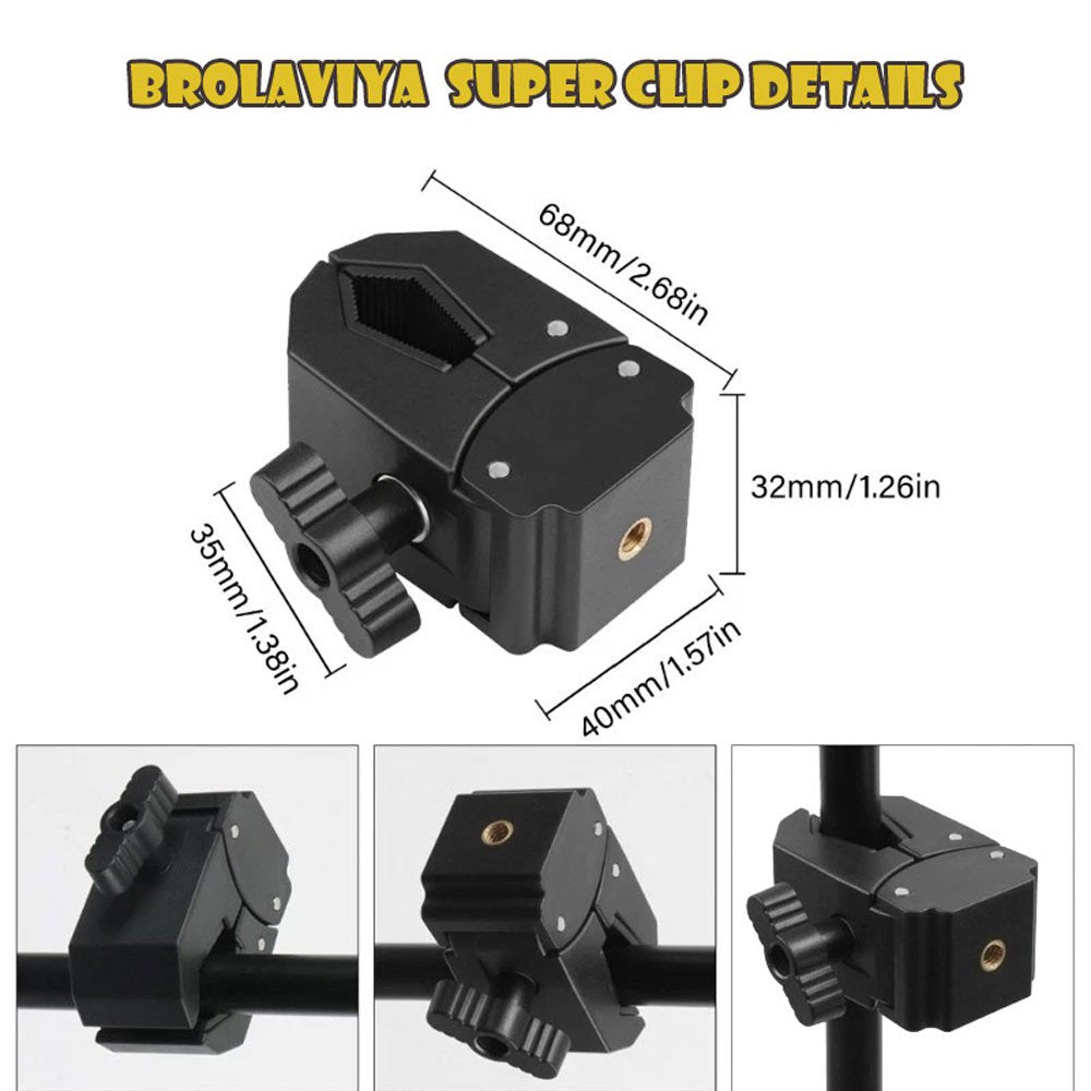 BROLAVIYA® 11 Inch Adjustable Magic Articulating Arm for DSLR Camera, LED Light, Flash Lig - Image 6