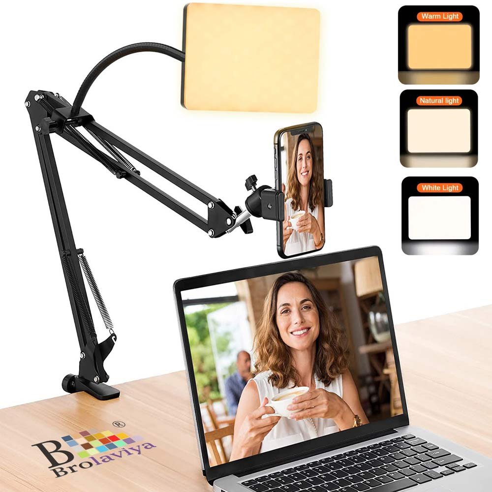 BROLAVIYA® Overhead Video Mobile Stand with 11 Inch Video LED Light 2700 to 5500k, Metal A - Image 6