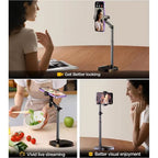 BROLAVIYA® Overhead Extendable Selfie Desktop Stand with Phone Holder, 360° Rotation, for  - Image 7