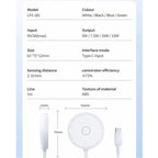 BROLAVIYA® 15W Wireless Charger with Pop-Up Stand for iPhone 17/16/15/13/12/11 Series, Qi-Certified, Type C Cable, White