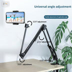 (Renewed) BROLAVIYA® Overhead Video Mobile Stand, New Extra Long Arm, 1/4" Head 2 Way Base - Image 7