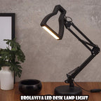 BROLAVIYA® Heavy Base Tabletop LED Desk Lamp Light with Metal Arm Table Lamp Stand, 3 Ligh - Image 5