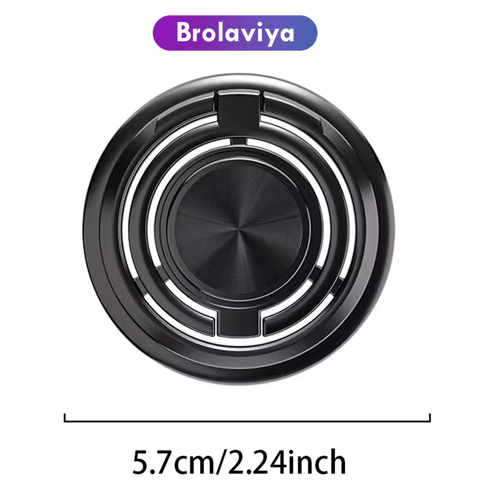 BROLAVIYA® Magnetic Phone Ring Holder for MagSafe, 360° Rotation Dual-Hinge Finger Grip Stand, Kickstand Compatible with iPhone 16 17 Pro Max