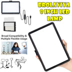 BROLAVIYA® 8 Inch Video LED Desk Light 2700 to 5500k, Metal Flexible Arm, 1/4" Ball Head 3 - Image 8