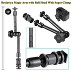 BROLAVIYA® 11 Inch Adjustable Magic Articulating Arm for DSLR Camera, LED Light, Flash Lig - Image 7