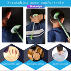 BROLAVIYA® 2 in 1 Hammer Horn Shape Manually Massage Stick, Knock Base Massager with Back Scratcher For Troublesome Itchy Spots and Relief ( 2 Pack )