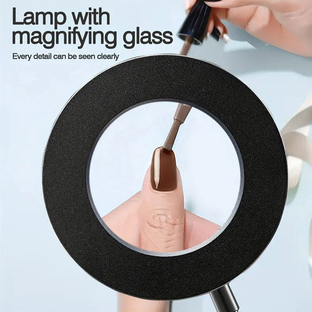 BROLAVIYA® Overhead 5X Magnifying Glass with 12cm Led Light, 3 Color Modes Dimmable, Flexi - Image 7