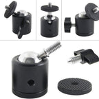 BROLAVIYA® 2 Pack 360 Degree Aluminum Alloy Rotating Swivel Tripod Ball Head with 1/4" Scr - Image 8