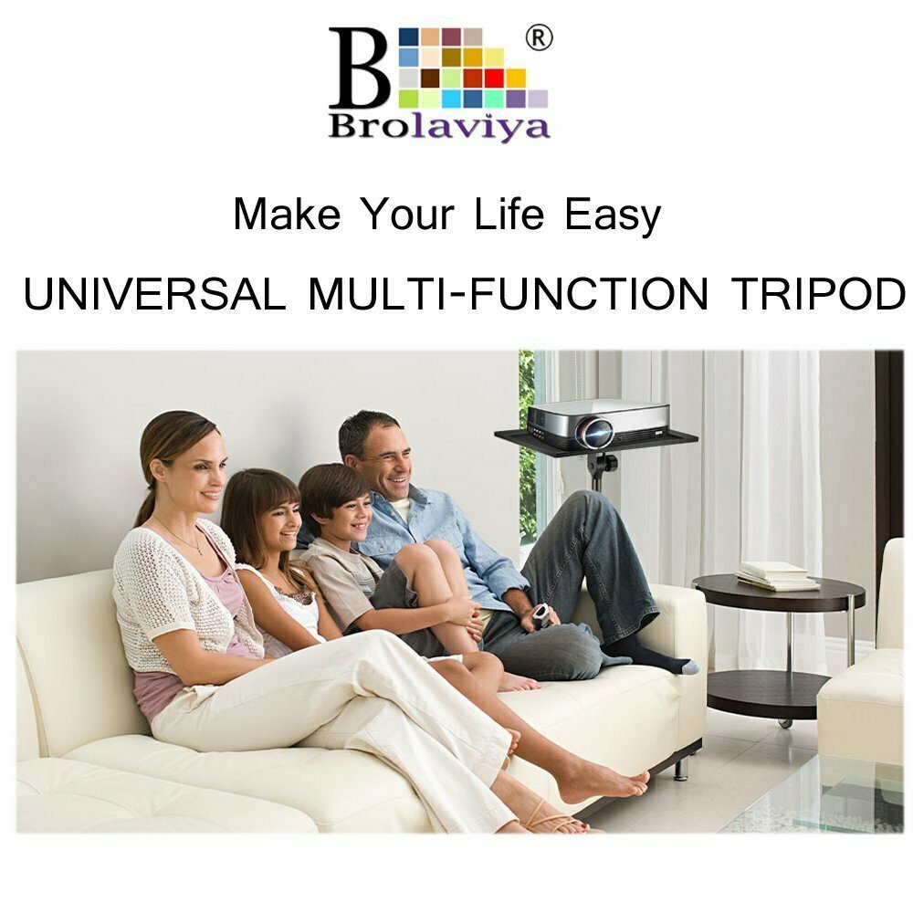 (Renewed) BROLAVIYA® Multi-Purpose Projector Stand, Laptop Stand, Adjustable Height - Image 7