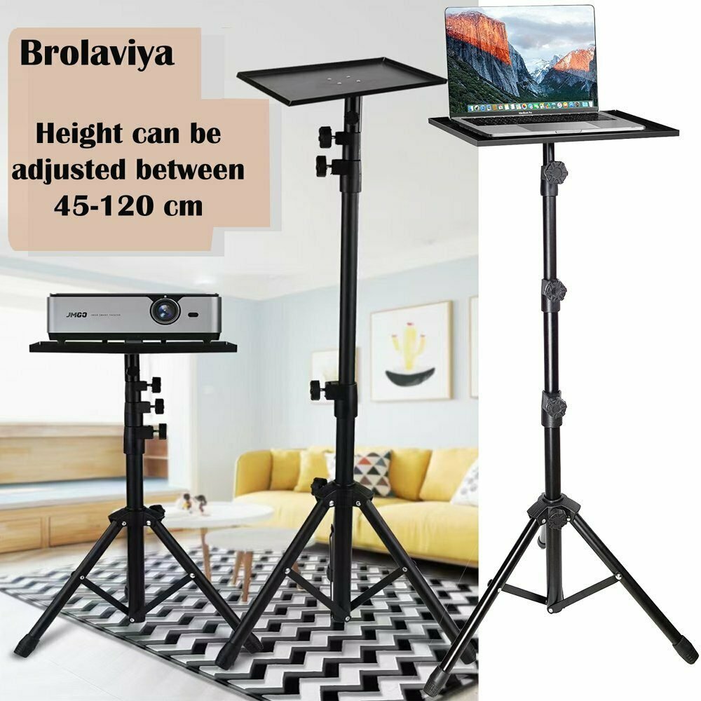 (Renewed) BROLAVIYA® Multi-Purpose Projector Stand, Laptop Stand, Adjustable Height - Image 3