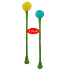 BROLAVIYA® 2 in 1 Massage itching Stick with Back Scratcher For Troublesome Itchy Spots and Relief, Multicolor ( 2 pc )