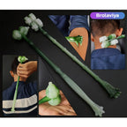 BROLAVIYA® 2 Pack 2 in 1 Back Roller and Hammer Shape Manually Massage Stick, Knock Base M - Image 5