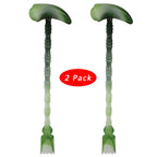 BROLAVIYA® 2 in 1 Hammer Horn Shape Manually Massage Stick, Knock Base Massager with Back Scratcher For Troublesome Itchy Spots and Relief ( 2 Pack )