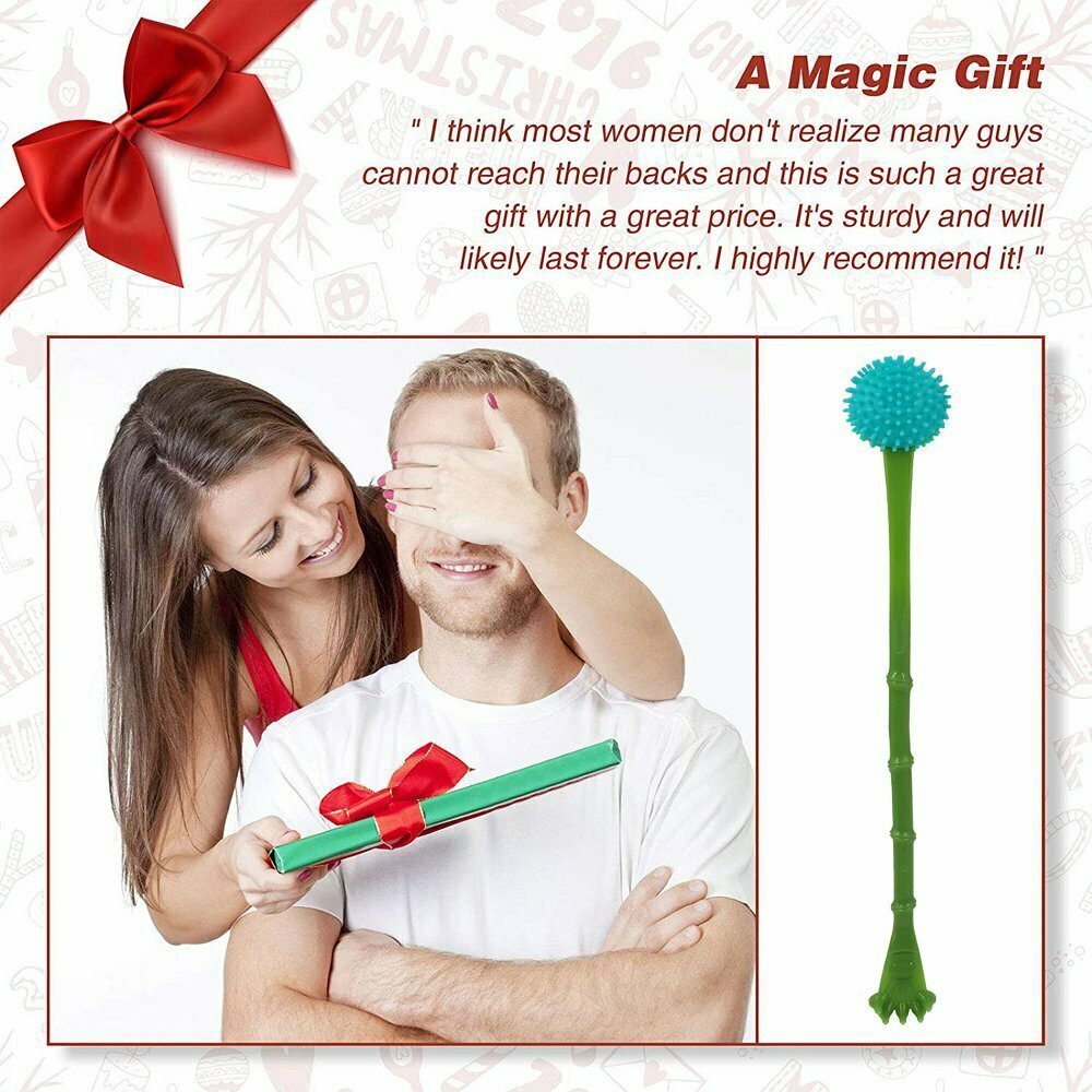 BROLAVIYA® 2 in 1 Massage itching Stick with Back Scratcher For Troublesome Itchy Spots an - Image 8